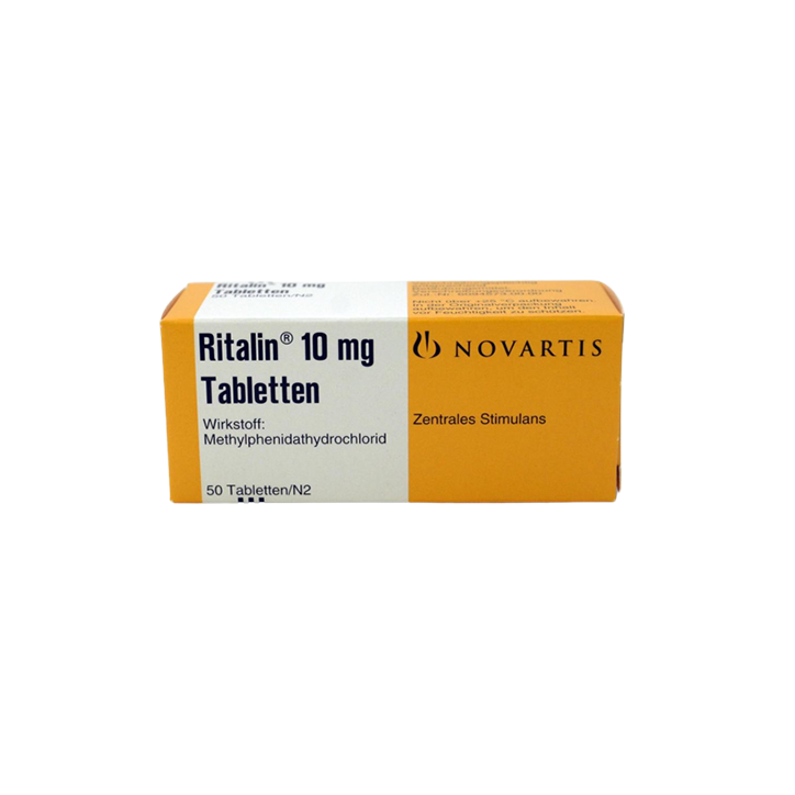 Ritalin Novartis 10mg, 50 tablets