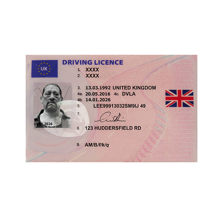 Faux permis de conduire UK