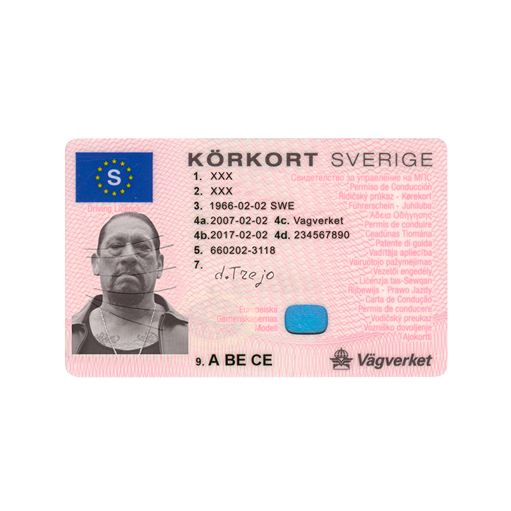 Fake driver license Sweden