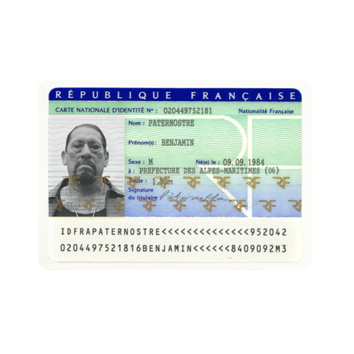 Fake identity card France