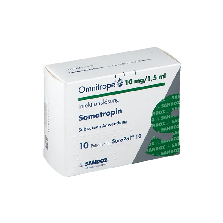 Omnitrope Somatropin 10 mg 1.5 ml (10 cartridges)