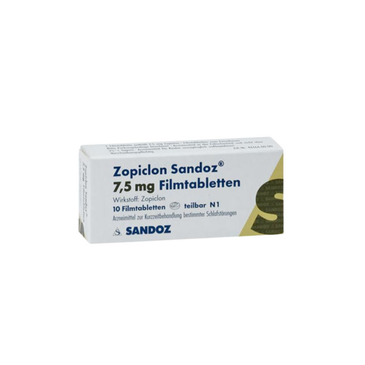 Zopiclone Sandoz 7.5mg (10 tablets)