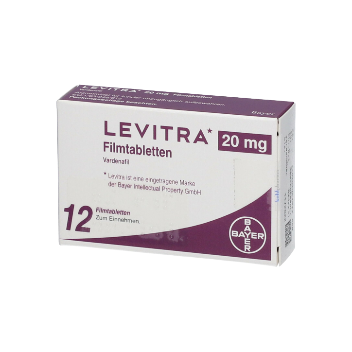 Levitra Vardenafil 20mg (12 comprimés)