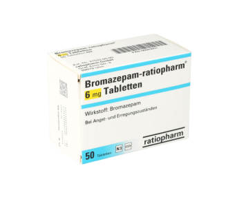 Бромазепам Ратиофарм 6 мг (50 таблеток)
