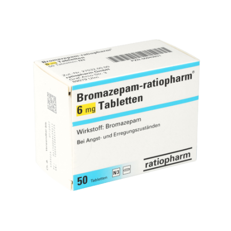 Bromazepam Ratiopharm 6mg (50 tablets)