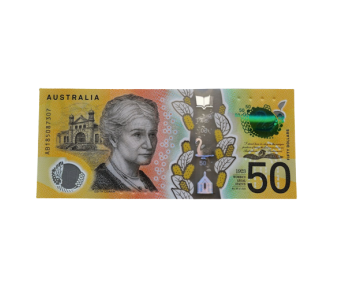 Contraffazione di 50 dollari - Banconota contraffatta Australia