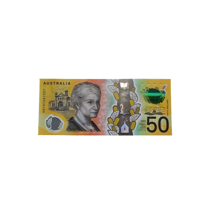 Contraffazione di 50 dollari - Banconota contraffatta Australia