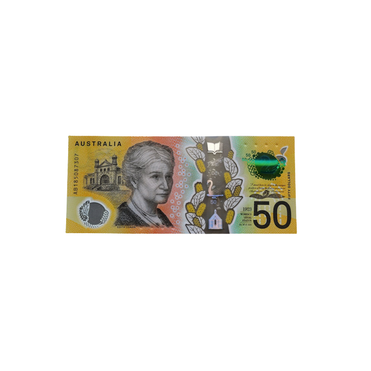 Gefälschte 50 Dollar - Falschgeld Banknote Australien