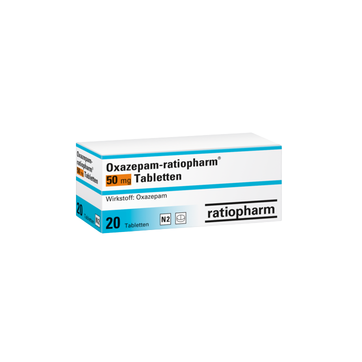 Оксазепам Ратиофарм 50 мг (20 таблеток)