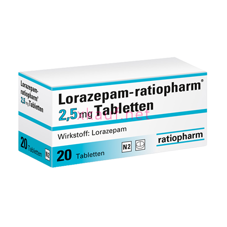 Lorazepam Rationpharm 2,5mg 20Tabletten
