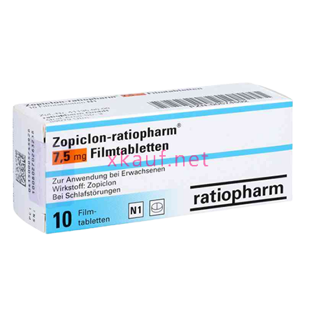 Zopiclone Ratiopharm 7.5mg (10 tablets)