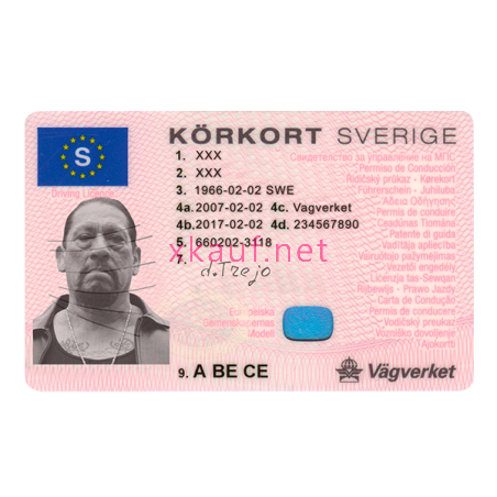 Fake driver license Sweden