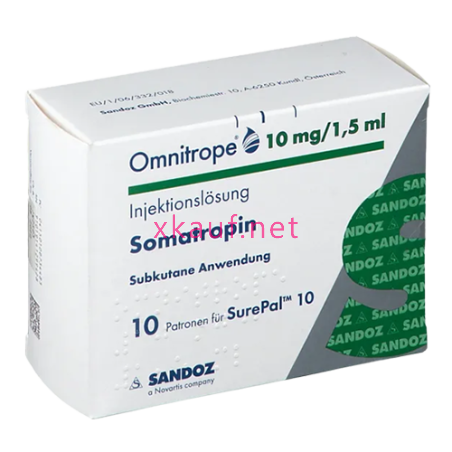 Omnitrope Somatropin 10 mg 1,5 ml (10 cartucce)