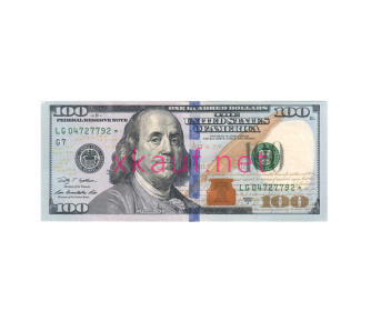 Counterfeit 100 dollar banknote